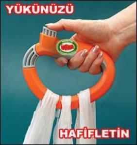 KİLİTLEME SİSTEMLİ PRATİK POŞET TAŞIMA ARACI