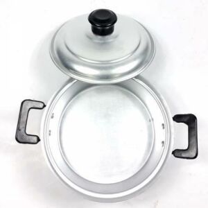 1adet Çift Kulplu Ø30cm Alüminyum Karnıyarık Pilav Tenceresi Boyasız Naturel Sağlıklı SığTip Tencere