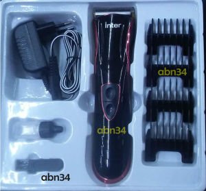 İnter HQ222T Turbo Saç Tıraş Makinesi,Berber tipi Profesyonel Şarjlı-Fişli Islak Kuru Saç Sakal Traş