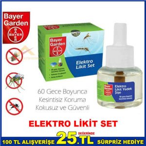 BAYER GARDEN SİVRİSİNEK İLACI ELEKTRO LİKİT SET