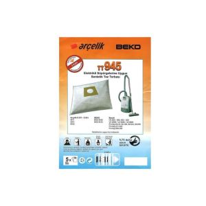 5 Adet ARÇELİK-BEKO TT945 Elektrikli Süpürgelerine Uygun Sağlıklı Uzun Ömürlü Bez Toz Torbası