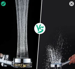 Filtreli Yüksek Basınçlı Pervaneli Duş Başlığı