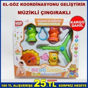 DÖNENCE DOSTUM MÜZİKLİ ÇINGIRAK OYUNCAK EĞİTİCİ ÖĞRETİCİ DÖNENCE