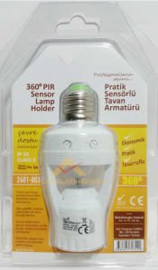 Harekete duyarlı zaman ayarlı otomatik tavan sensörü 360° GÖRÜŞ AÇILI SENSÖRLÜ PRATİK TAVAN ARMATÜRÜ