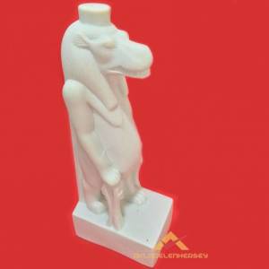 Porselen Eski Mısır Biblosu N4 Aslan Başlı Tanrıça Wadjet firavun heykeli Figürlü Porselen Biblo