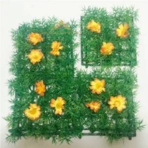 12x12 ÖLÇÜLÜ ÇİCEKLİ EKLENEBİLİR YAPAY ÇİM KARO