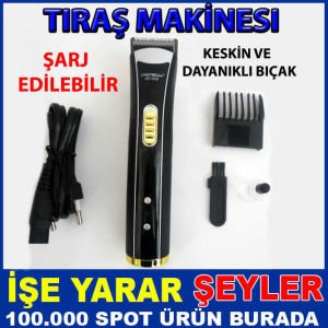 ŞARJ EDİLEBİLİR PROFESYONEL TIRAŞ MAKİNESİ