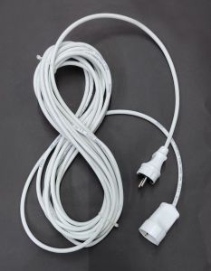 10 Metre 2x1.5 TTR Kablolu Fişli Prizli Seyyar Uzatma Kablosu Isınma Yapmayan Özel İzoleli Kablodur