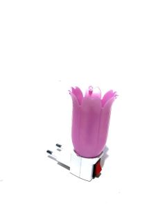 West Light Çok Renkli Çiçek Desenli Gece Lambası E14 Duy Tipi Günışığı Ampul