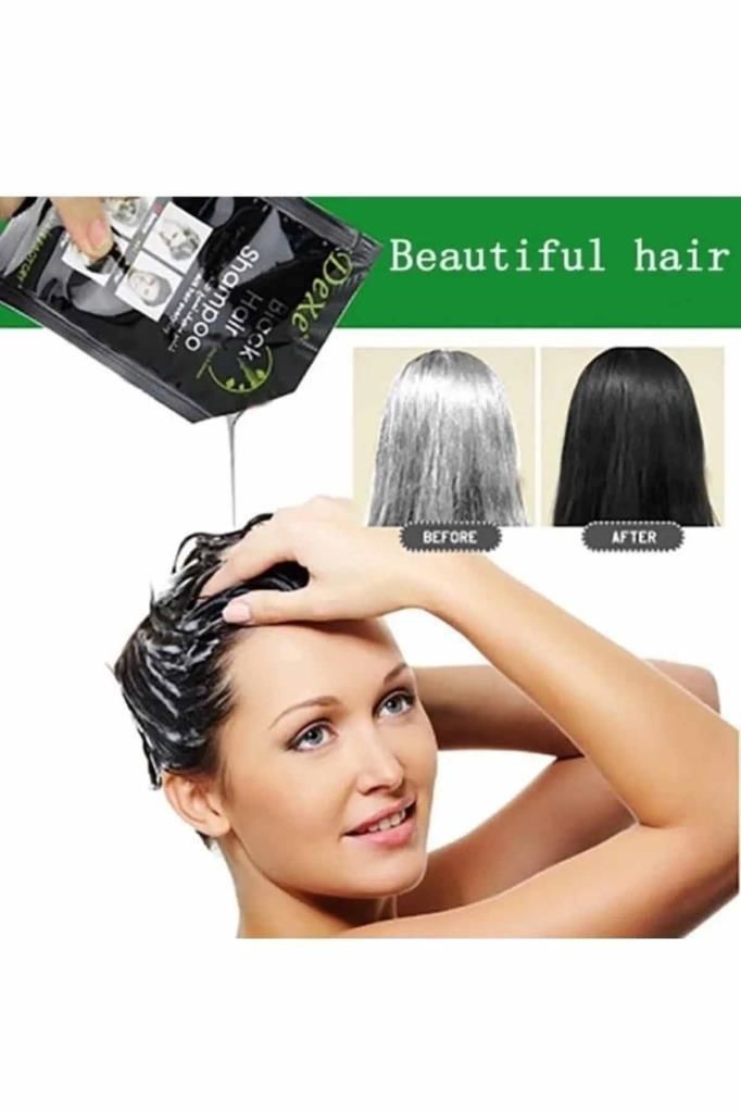 Beyaz Saçları Kapatacı Siyah Saç Şampuanı Anti Beyaz