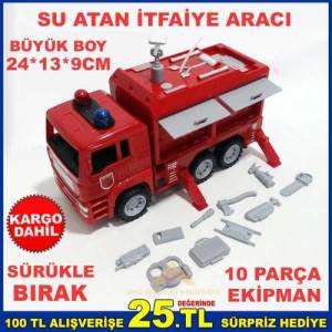 Büyük Boy Su Atan Sürükle Bırak İtfaiye Aracı