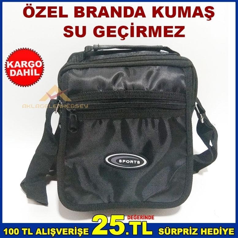 OMUZ ASKILI SU GEÇİRMEZ BRANDA KUMAŞ EL ÇANTASI
