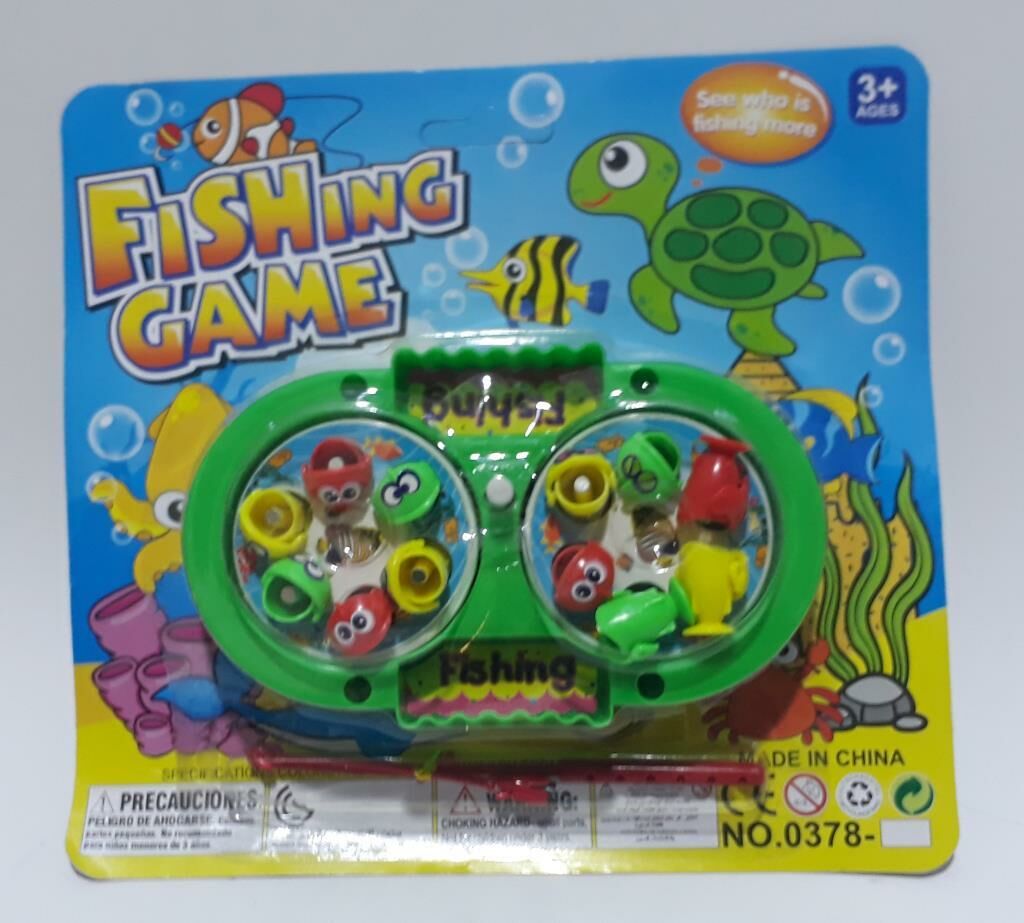 İki Kişilik Yarışma Şeklinde Havuzlu Kurmalı ve Mıknatıslı Balık Tutma Oyunu 15x9cm Ebatında Oltalı