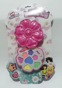 Çiçek Şekilli Kapaklı Paketinde 9 Parça Yüz Boyama Makyaj Seti 13x13cm (Zararsız Hammadde)