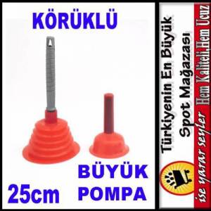 25cm Lavabo Açıcı Körüklü Vantuz Pompası
