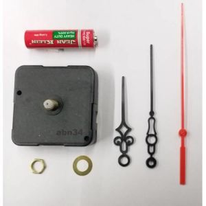 Duvar saati mekanizması 1.kalite motor pil dahil akrep,yelkovan