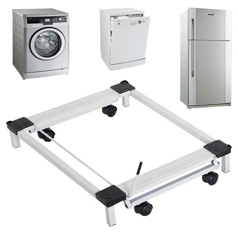 Metal Çeksür Çamaşır Makinesi Taşıma Altlığı Buzdolabı Makine Altlığı Tekerlekli Beyaz Eşya Taşıyıcı
