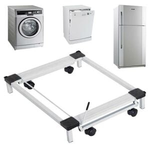 Metal Çeksür Çamaşır Makinesi Taşıma Altlığı Buzdolabı Makine Altlığı Tekerlekli Beyaz Eşya Taşıyıcı