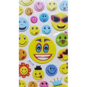 30 Parça 3d Kabartmalı Stıcker Emojiler Suratlar