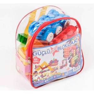 Sırt Çantalı Lego Seti En Büyük Parçalı Jumbo Bloklu Lego Set 49 Parça Yapı Blokları