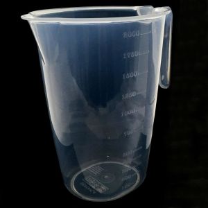 Şeffaf Plastik Kulplu Sürahi Tipi 2 Litre Ölçü Kabı