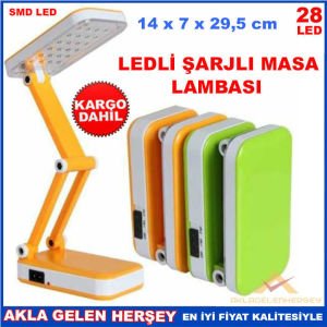 WATTON 28 LEDLİ TASARRUFLU ŞARJLI MASA LAMBASI-3