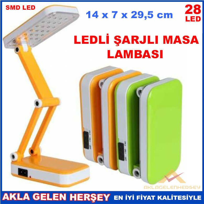 WATTON 28 LEDLİ TASARRUFLU ŞARJLI MASA LAMBASI-3