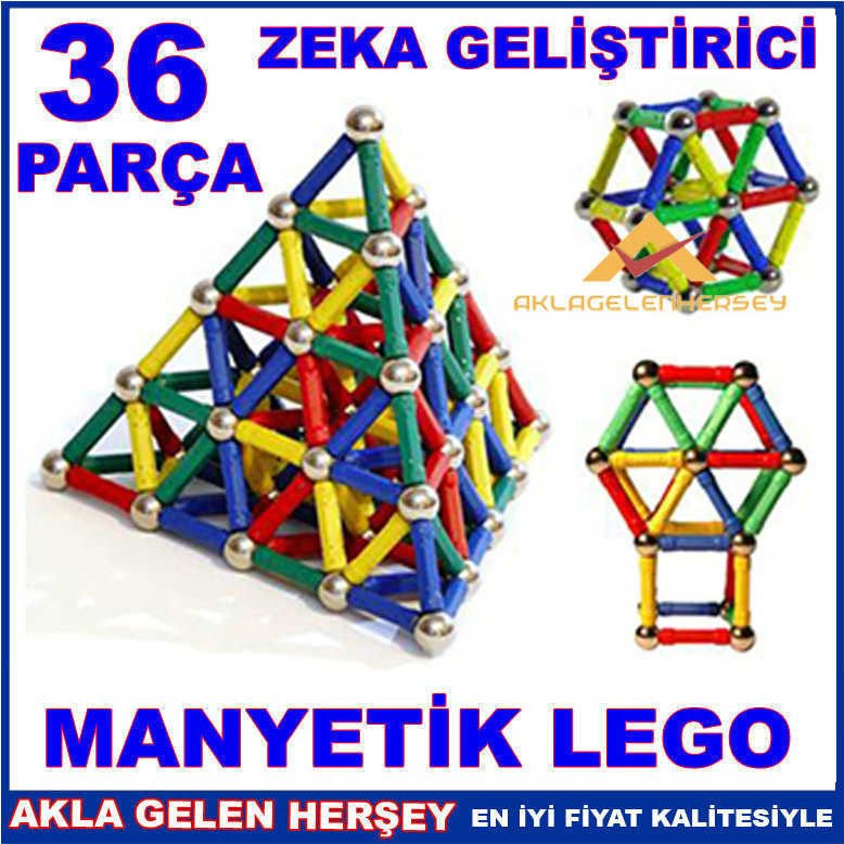 36 PARÇA ZEKA GELİŞTİRİCİ MANYETİK MIKNATISLI LEGO