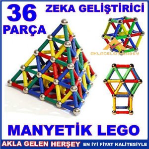 36 PARÇA ZEKA GELİŞTİRİCİ MANYETİK MIKNATISLI LEGO