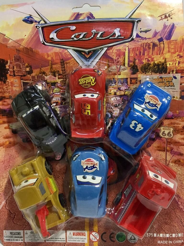 4cm 6'lı Şimşek Mcqueen Oyuncak araba seti eğitici ve öğretici eğlenceli arabalar seti