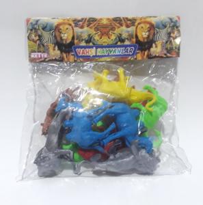 5x10cm Büyüklüğünde Vahşi Hayvanlar Seti Her Hayvandan 2 Tane (Fil,Keçi,Aslan,Kaplan,Gergedan,Deve)