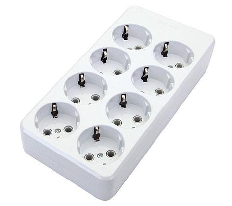 De-Pa Tse Belgeli 8lı Topraklı Grup Priz (3x1.5) 2 Metre Kablolu 