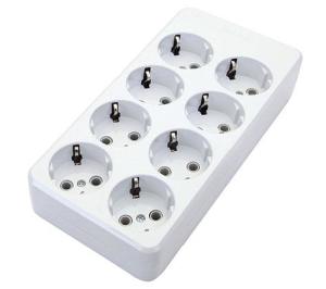 De-Pa Tse Belgeli 8lı Topraklı Grup Priz (3x1.5) 2 Metre Kablolu 