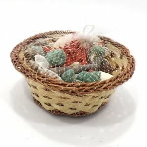 Dekoratif Sepetli Deniz Kabukları İstiridye Deniz Yıldızı Süsü