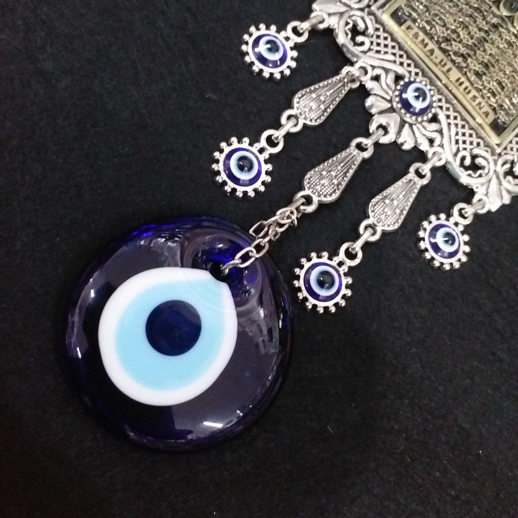 Esma-ül Hüsna Allahın En Güzel İsimleri 29cm Gümüş Nazarlık Duvar