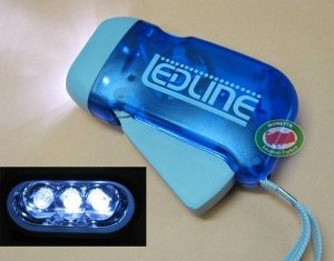 ELDE SIKMALI PİLSİZ 3 LEDLİ DİNAMO EL FENERİ