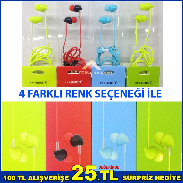 Mikrofonlu Kulaklık 120cm Kablo Uzunluğuna Sahip Şık Dizayn 4 Renk Seçenekli Ses Ayarlı Kulaklık