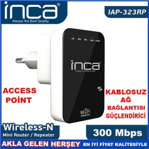 INCA ACCESS POINT KABLOSUZ MİNİ ROUTER IAP-323RP