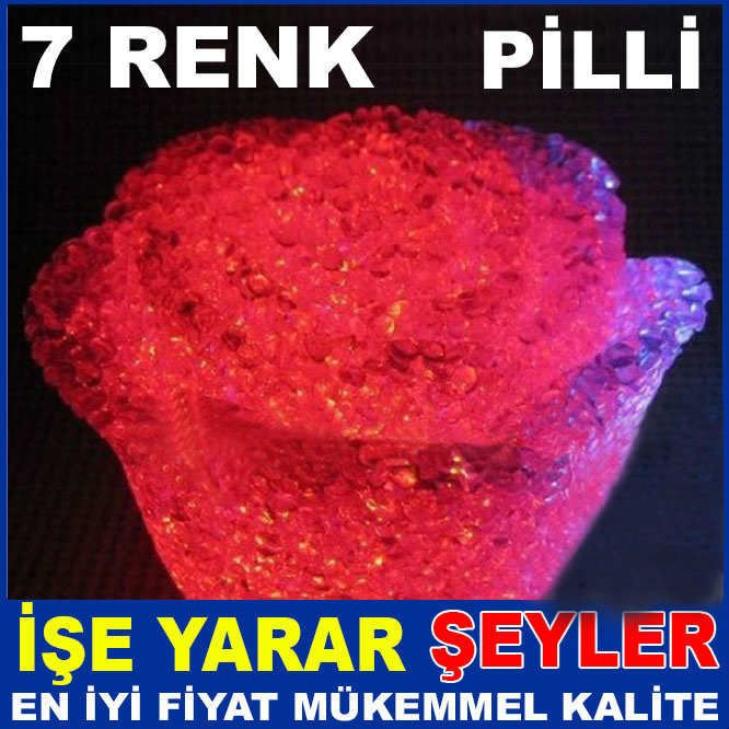 GÜL MODEL RENK DEĞİŞTİREN ROMANTİK GECE LAMBASI