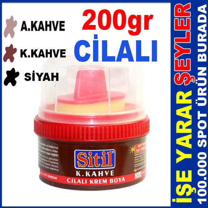 200gr. STİL CİLALI KREM AYAKKABI BOYASI 3 RENK