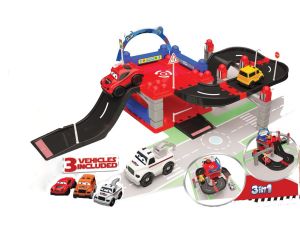 Uçar City 2 Level 2  52 Parçalı Oyuncak Garaj Seti Araba Oyun Set