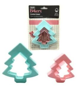 PD3305 Suncook Büyük Çam Ağacı Şeker Hamuru Kurabiye Pasta Kalıbı 2 Adet