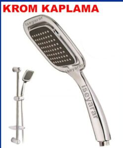 KARE ŞEKLİNDE 64 DELİKLİ HAFİF KROM DUŞ BAŞLIĞI