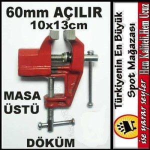 Tezgah Üstüne Monte 60mm Açılır Pik Döküm Mengene Masaüstü Çelik Çeneli Mini Tamirat Mengenesi abn344