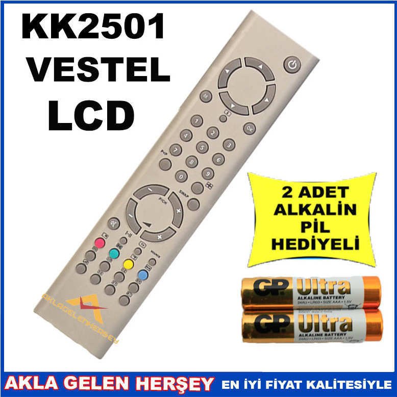 VESTEL LCD-PLAZMA TELEVİZYON KUMANDASI KK2501