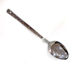 Anti Bakteriyel Paslanmaz Çelik Normal Servis Kaşığı 20 cm Sap Uzunluğu