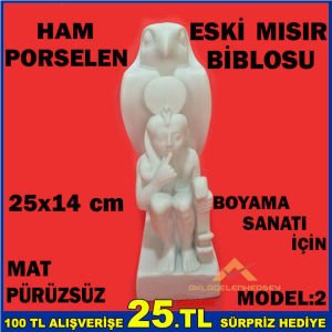 BOYAMA SANATI İÇİN PORSELEN ESKİ MISIR BİBLO-NO2