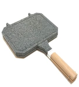 Groblon Granit Ocaküstü Tost Makinesi Gril Tam Açılabilir Izgara