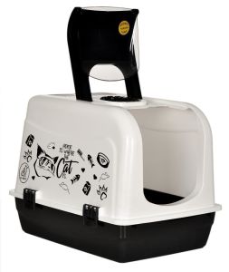 Çok Fonksiyonel Kırılmaz Kapı Geniş Hacim Kapalı Kedi Tuvaleti