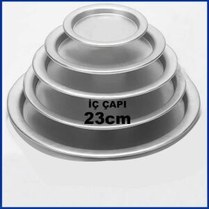 İdeal Künefe Yapımı İçin Özel Alüminyumdan Üretim Künefe Tabağı 4 Kişilik 23cm Tabak Künefe Tepsisi